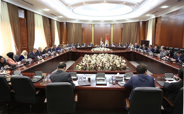 President Barzani's meeting with the Nineveh Governor, Nineveh Council members, and representative of ethnic religious groups in Erbil, Kurdistan Region, April 1, 2017. (Photo: Kurdistan Region Presidency)